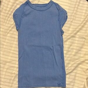 Girls' Ribbed Tank Top - Blue